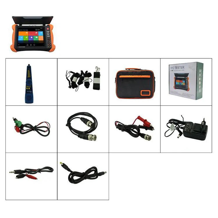 8 дюймов 4 K 8MP IP CCTV камеры тестер CVBS TVI CVI 5MP AHD SDI тест er с HDMI OPM TDR мультиметр