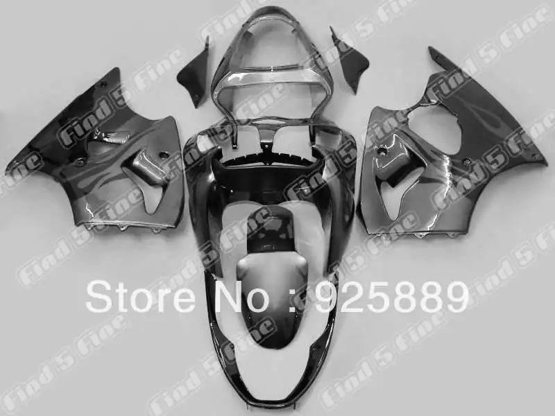 

black flame fairings for KAWASAKI NINJA ZZR600 05 06 ZZR 600 05-06 2005 2006 2005-2006 ABS fairing kit