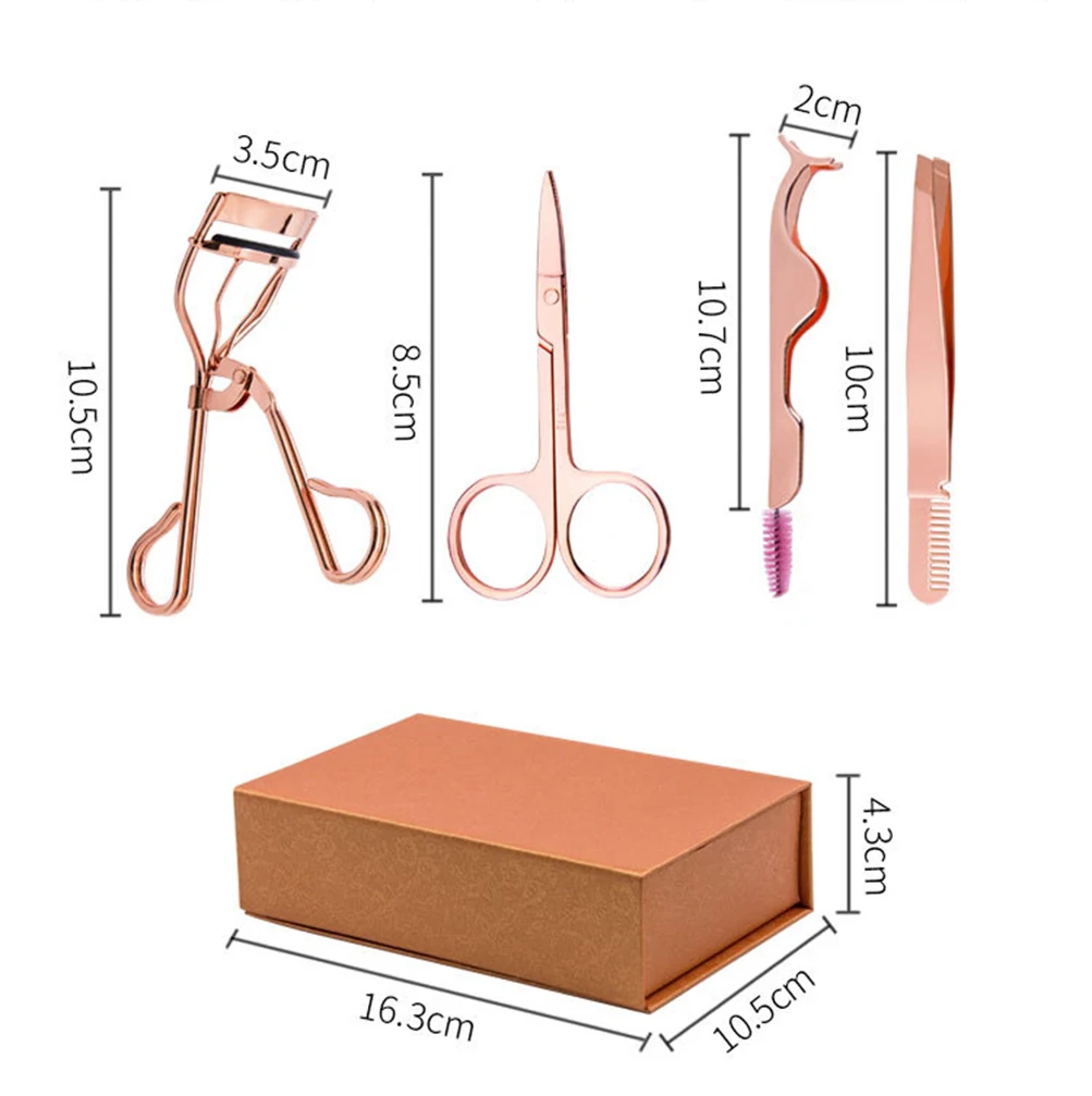 

Eyelash Curler Aid 4-Piece Set Private Label Custom Bulk Makeup Free Shipping