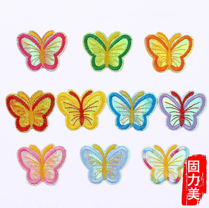 10 шт. бабочки патчи железа шитье на нашивки аппликация для одежды куртка