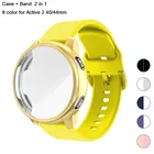 Силиконовый ремешок и чехол для Samsung Galaxy Watch Active 2, 44 мм, 40 мм