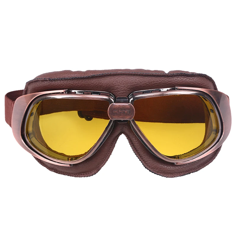 Posbay кожаная оправа прозрачные очки для мотоцикла лыжные скейты пилота