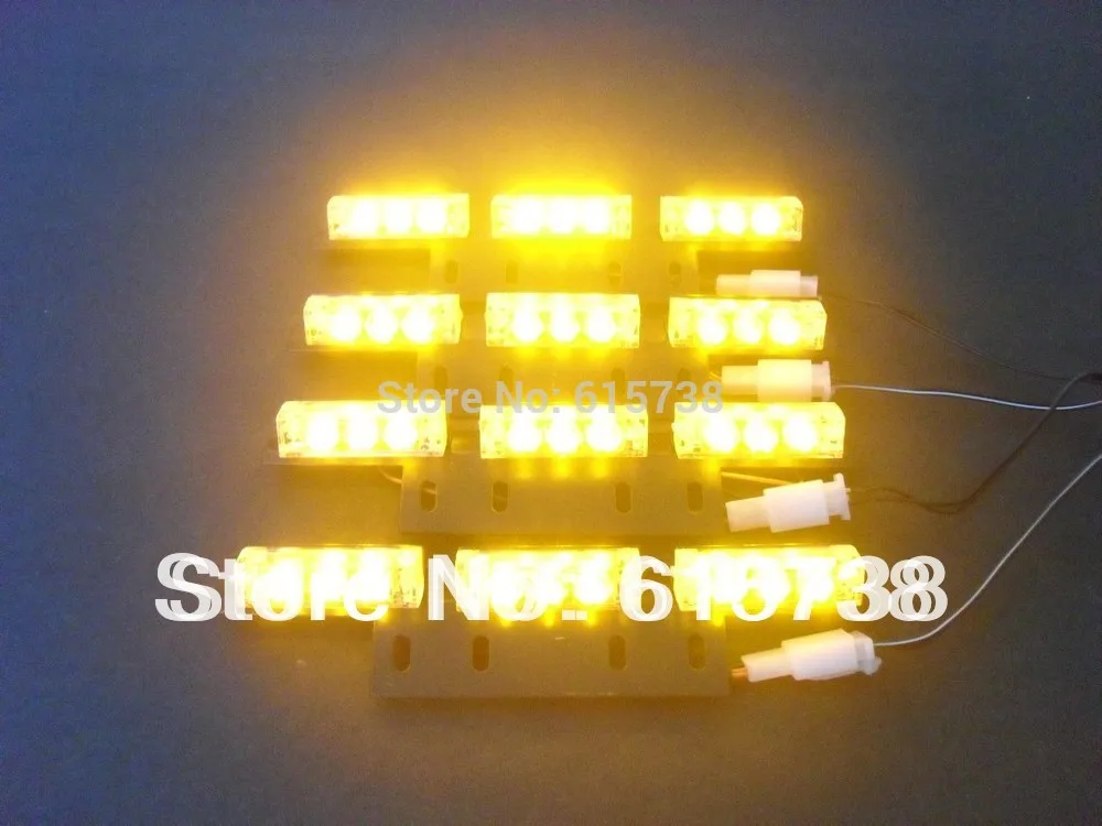 4X9 светодиодный автомобильный стробирующий световой сигнал предупредительный 36