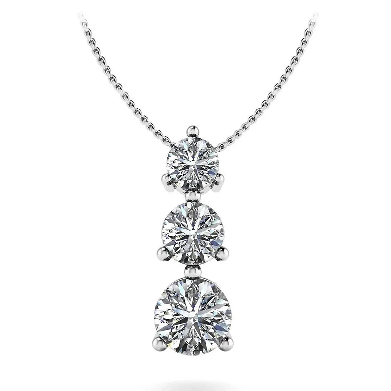 Ожерелье с подвеской CAOSHI в современном стиле круглой огранкой из кристаллов и