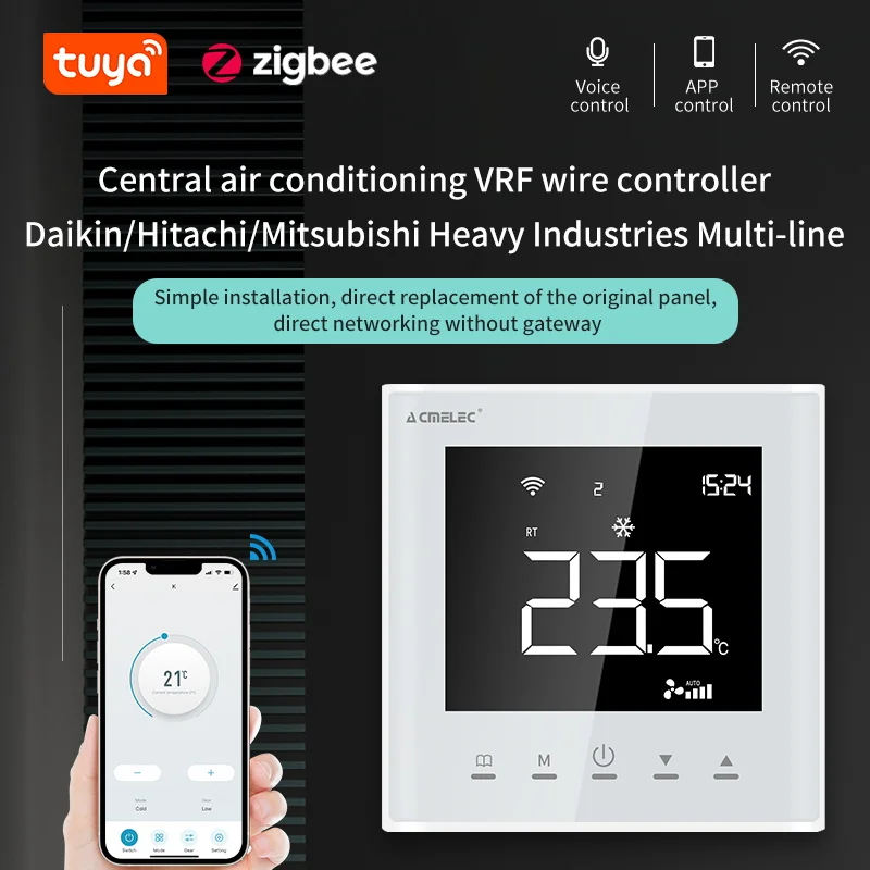 

Смарт-термостат Tuya zigbee VRF, Wi-Fi