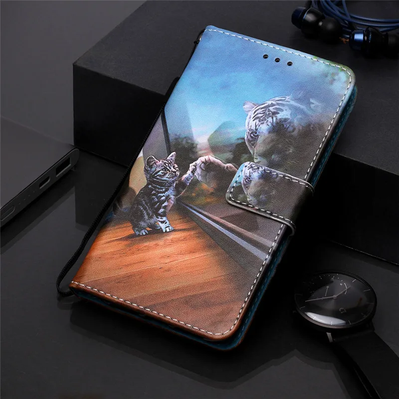 

Cover For Iphone 11 Pro Max Cartoon Leather Flip Case For Coque Apple Iphone 6 Plus 6s Plus 7 Plus 8 Plus X XR XS Max Cover Case