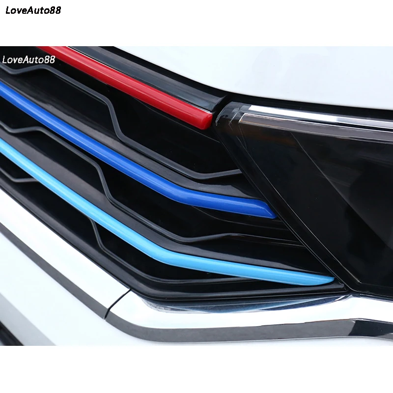 Автомобильная передняя решетка средняя сетка наклейка для Volkswagen VW T-roc T roc автомобильные аксессуары