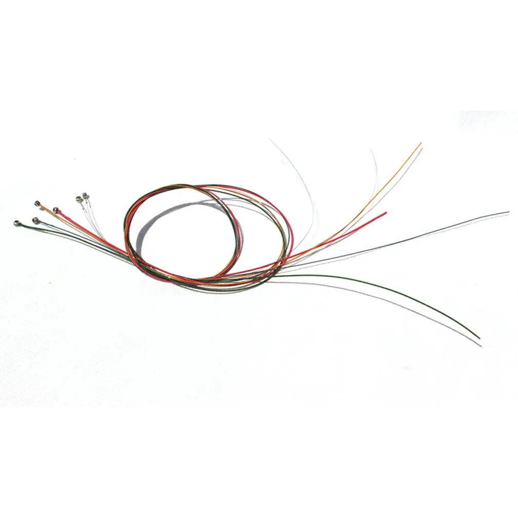 

6Pcs/Set Colorful Acoustic Guitar Strings Rainbow Colorful Guitar Strings E-A For Acoustic Folk Guitar Classic Guitar