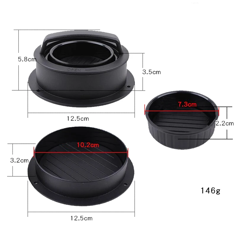 

YDEAPI Hamburger Maker Hamburger Press Round Shape Non-Stick Cutlets Hamburger Meat Beef Grill Burger Press Patty Maker Mold