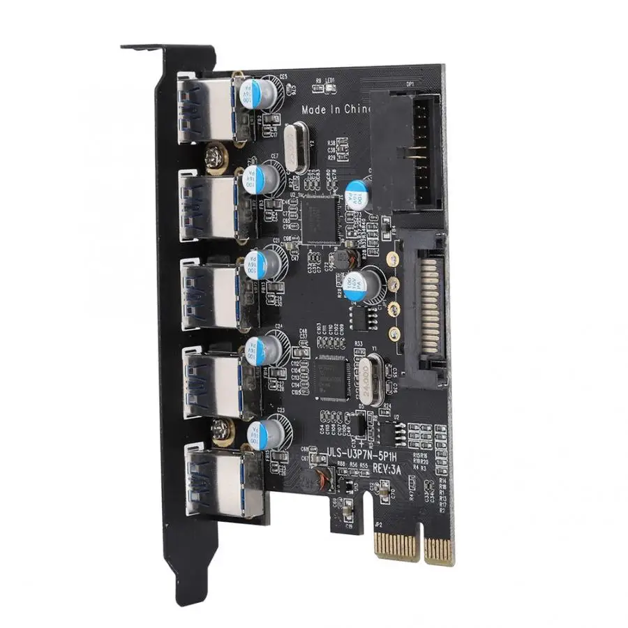PCIE  7  USB3.0 hub PCI-E   PCI Express  SATA  4-  19pin VLA chispet