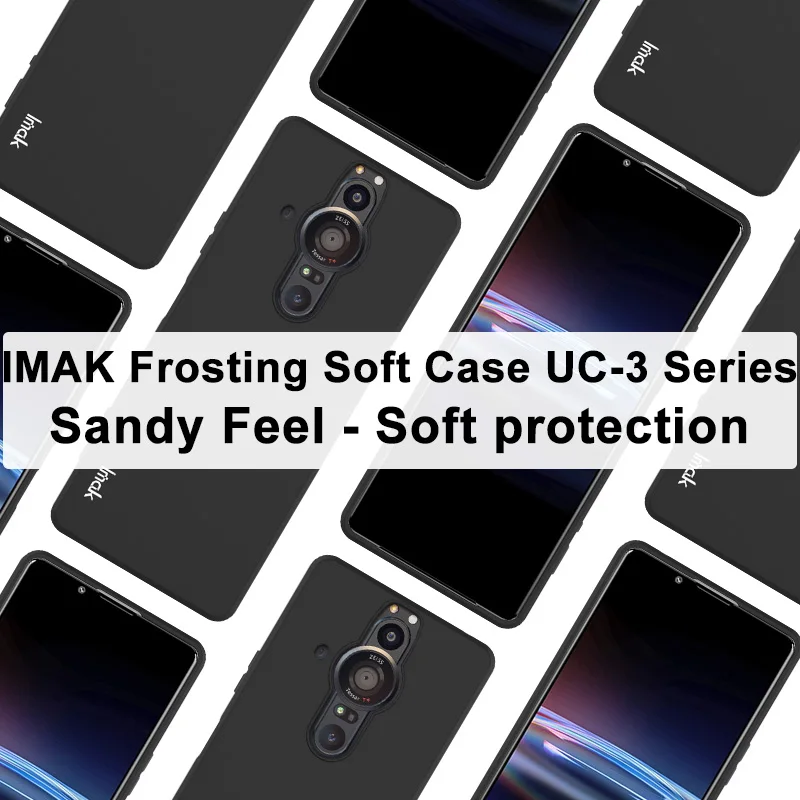 Чехол IMAK Для Sony Xperia Pro-I Гибкий тонкий и легкий мягкий чехол из ТПУ для - купить по