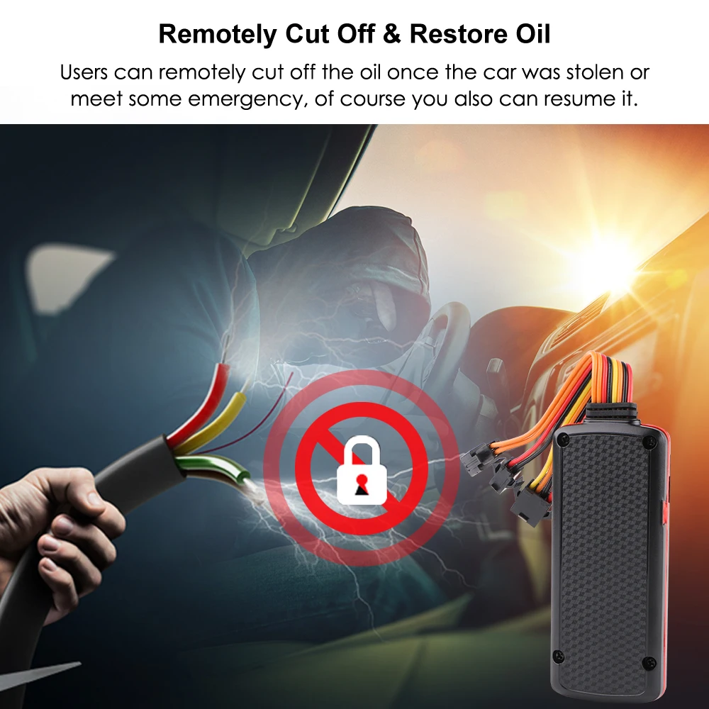 Автомобильный GPS-Трекер 4G LTE CAT NB1/M1 Cut Oil SOS Водонепроницаемый GPS-локатор для