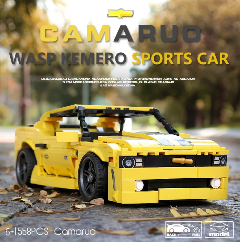 Moc Technic Chevrolet Camaro ZR1 модель Машинки Игрушки Классический Спортивный скоростной автомобиль строительные блоки наборы кирпичей игрушки Совместимые 42093