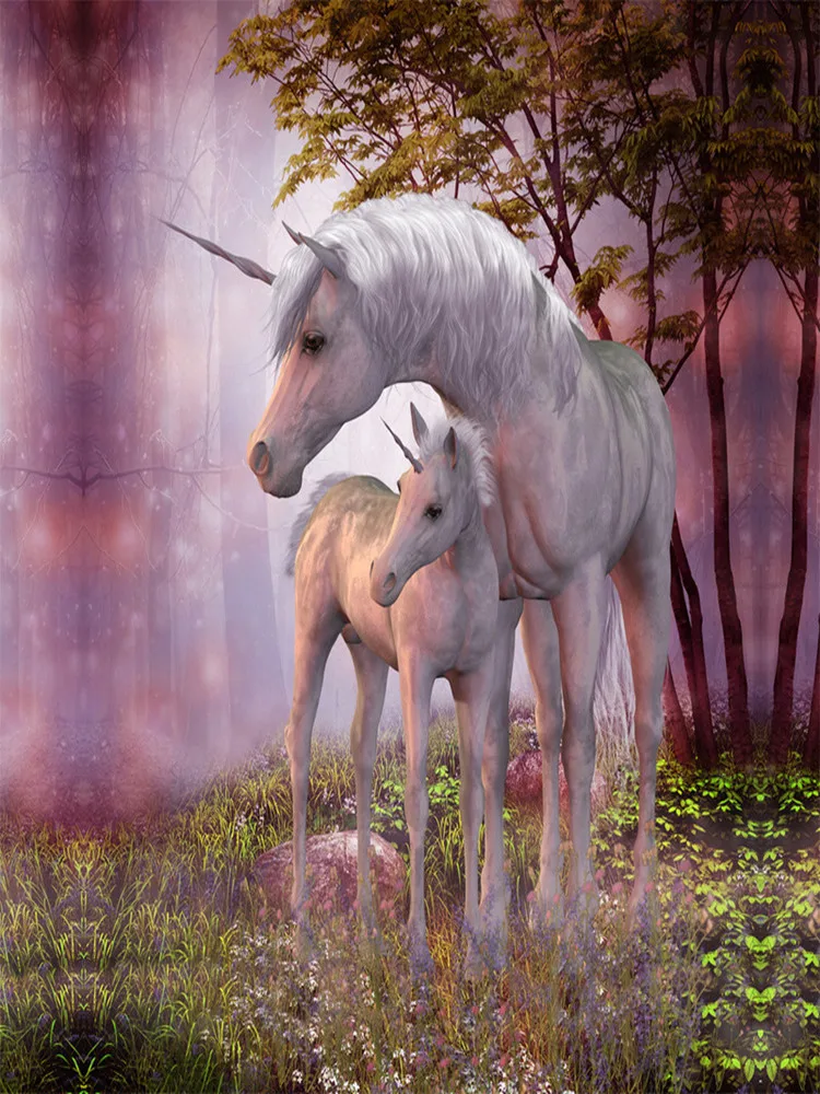 Постельное белье с изображением единорога комплект мультфильм постельные