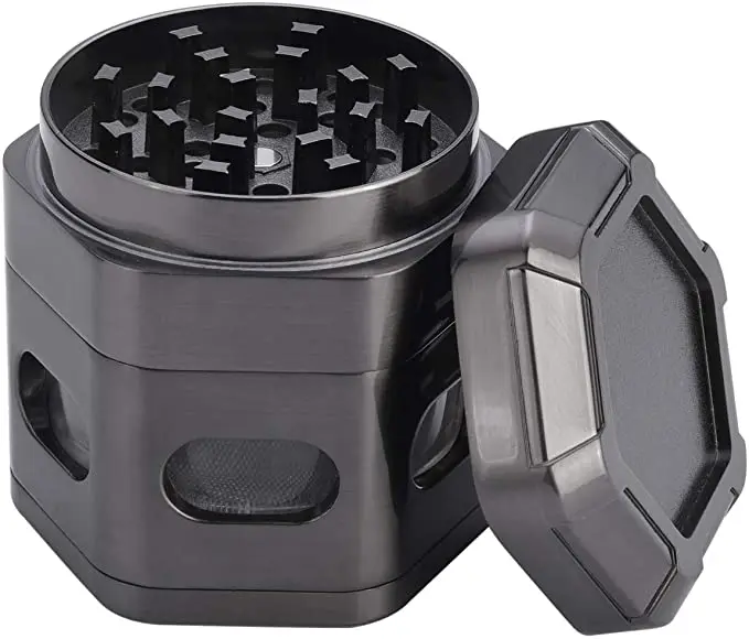 Мини-мельница для табака из сплава шестигранная мельница с 4 камерами специй