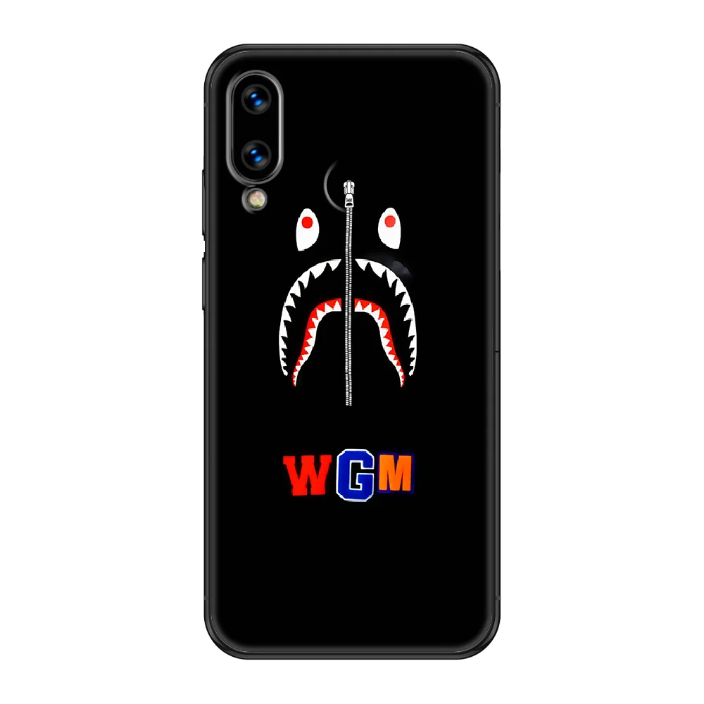

Bape Fashion Sports Brand Phone case For Huawei Honor Mate 5 7 8 9 10 20 i A X Lite Pro black luxury waterproof pretty hoesjes