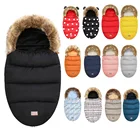 Спальный мешок для малышей, зимний конверт для новорожденных, спальный мешок для младенцев, муфта для ног для коляски, зимний спальный мешок для младенцев