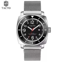 dropshipping sports watches luxury brand tacto mens watches mesh steel wrist watches mens reginald watch male relogio masculino