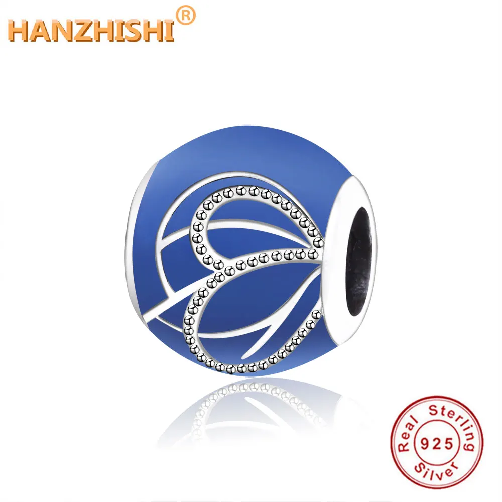 Бусина-Шарм для браслета Pandora синяя эмалированная бусина-Шарм из серебра 2019 пробы