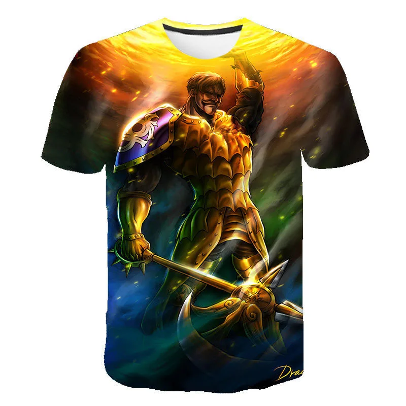 

Fashion Game Escanor 3D Print T-shirt Style Men Women Children Fashion Short Sleeve Tees