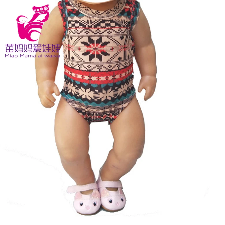 Подходит для кукол 43 см одежда с оленями Рождественская Одежда новорожденных