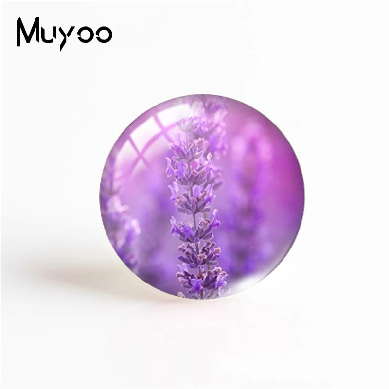 2019 новые фиолетовые Лавандовые фотообои кабошоны ручная работа ювелирные