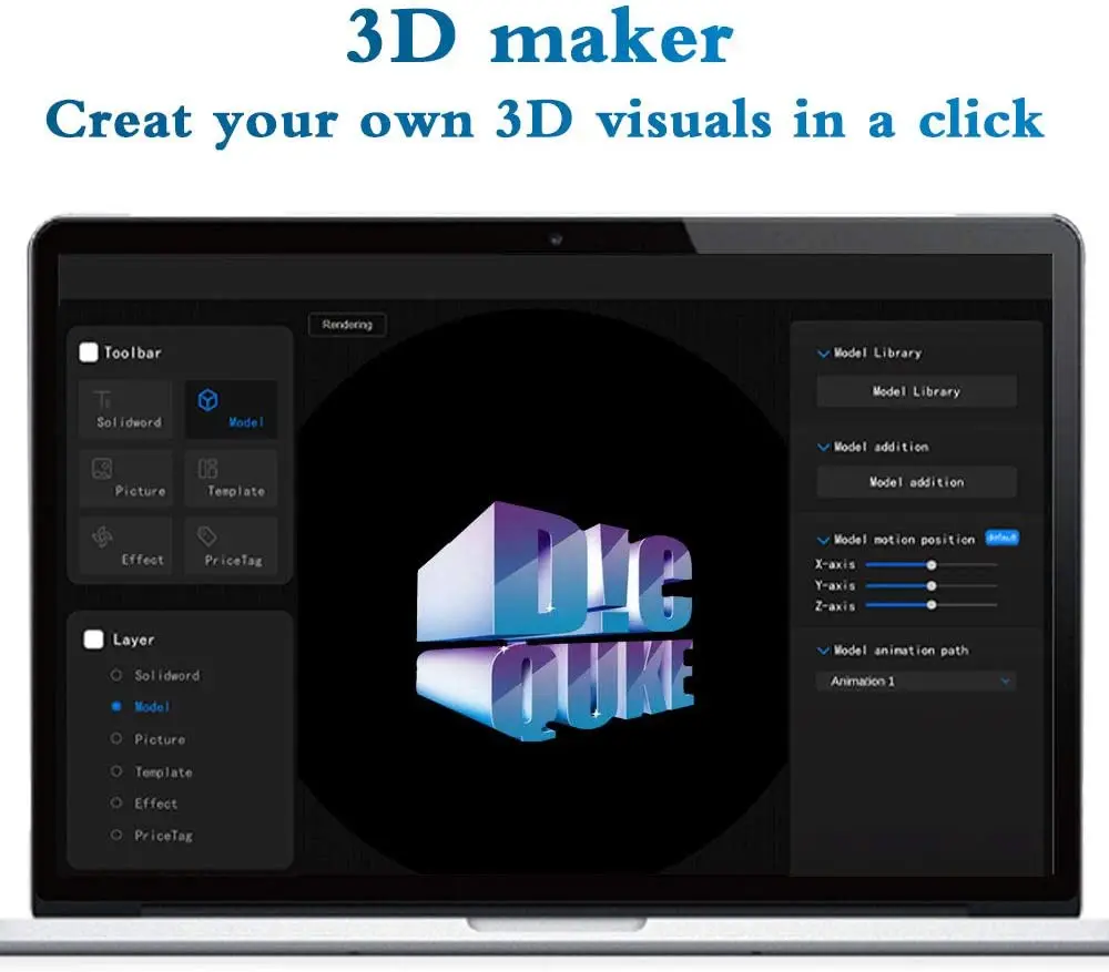 Dseelab 65X 3d Голограмма вентилятор с защитной акриловой крышкой | Электроника