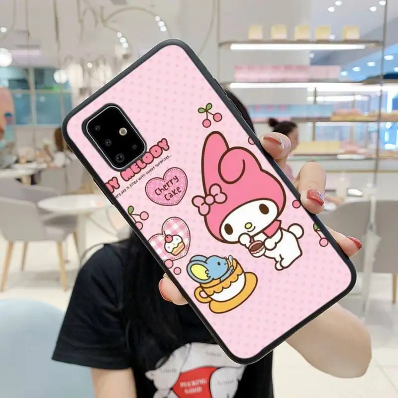 

Cartoon Rabbit Melody Phone Case For Samsung S9 10 20Plus Note 7 8 9 10 10plus Pro J8 M30 31 A30s A71