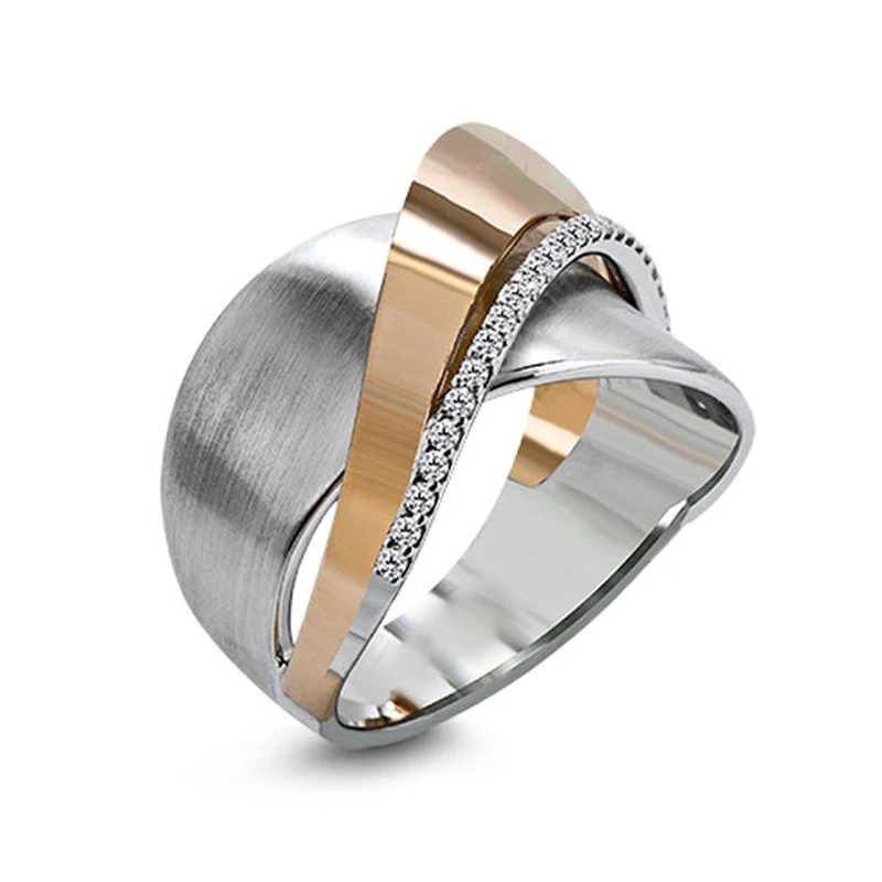 

Exaggerated Personality 925 Sterling Silver Retro Large Rings For Women Punk Style Luxury Crisscross Statement Ring