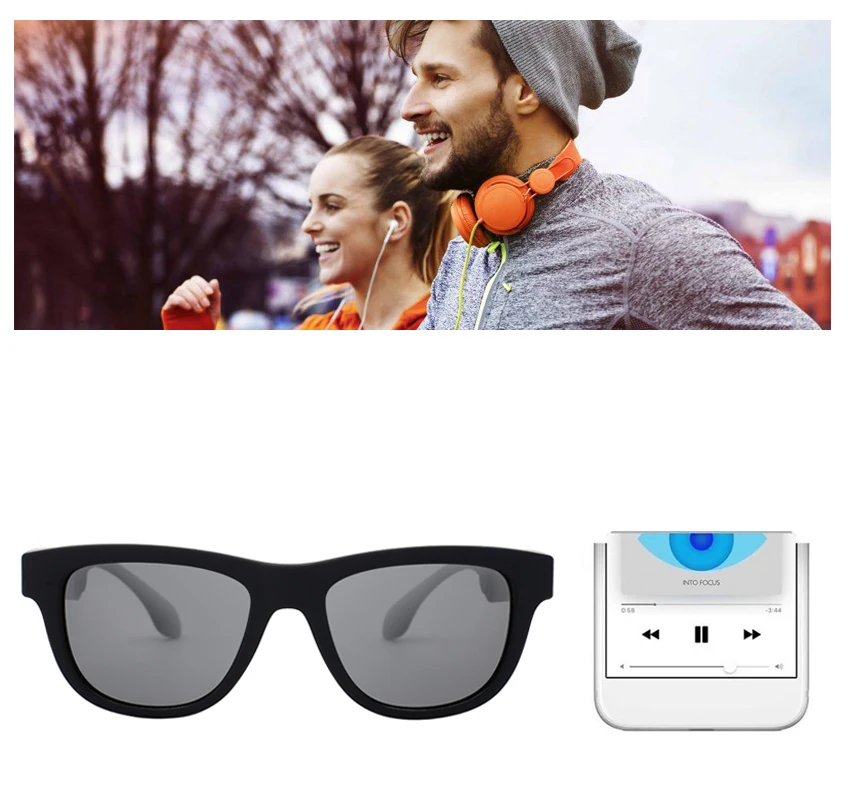 Conway, беспроводные Bluetooth солнцезащитные очки, костная проводимость, смарт-аудио, солнцезащитные очки, открытые уши, музыка, голосовой вызов, поляризованные очки для вождения