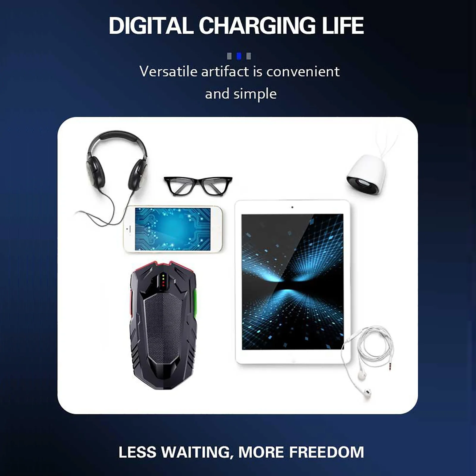 

Jump Starter 30000mAh Emergency Starter External Battery Portable Power Bank Jump Booster Starter with Power Display