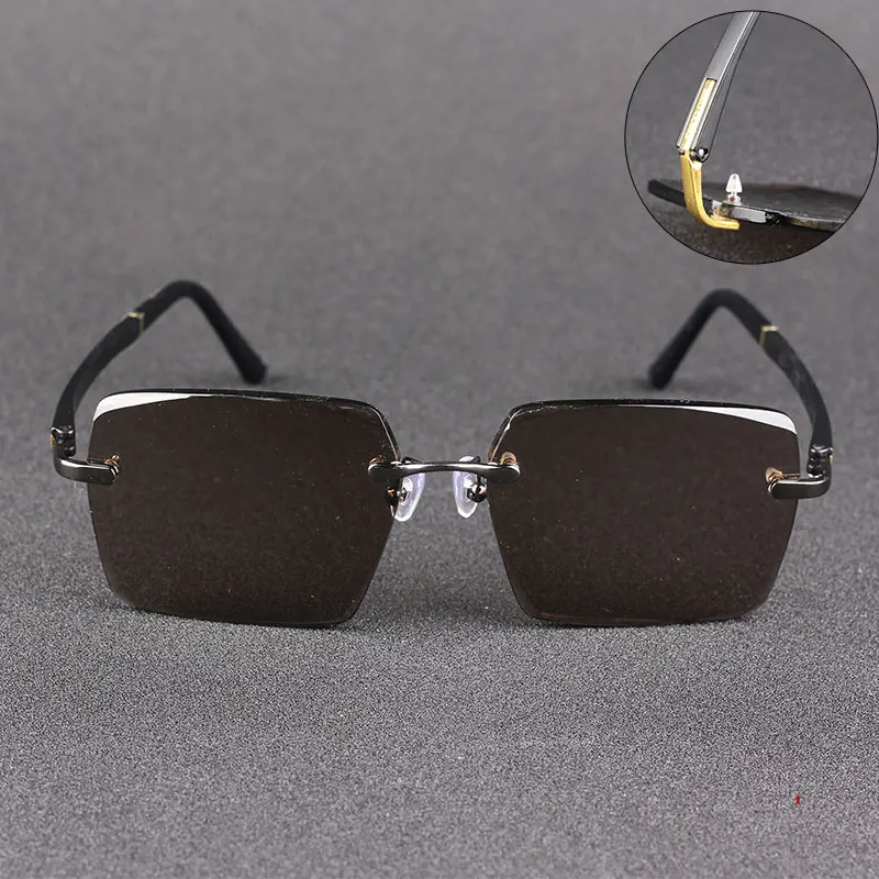 Vazrobe стекло солнцезащитное es для мужчин квадратное без оправы негабаритных