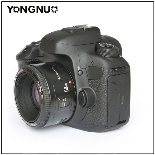 YONGNUO YN 50 мм F1.8 объектив с большой диафрагмой Автофокус YN50 для Nikon Canon EOS DSLR камер |