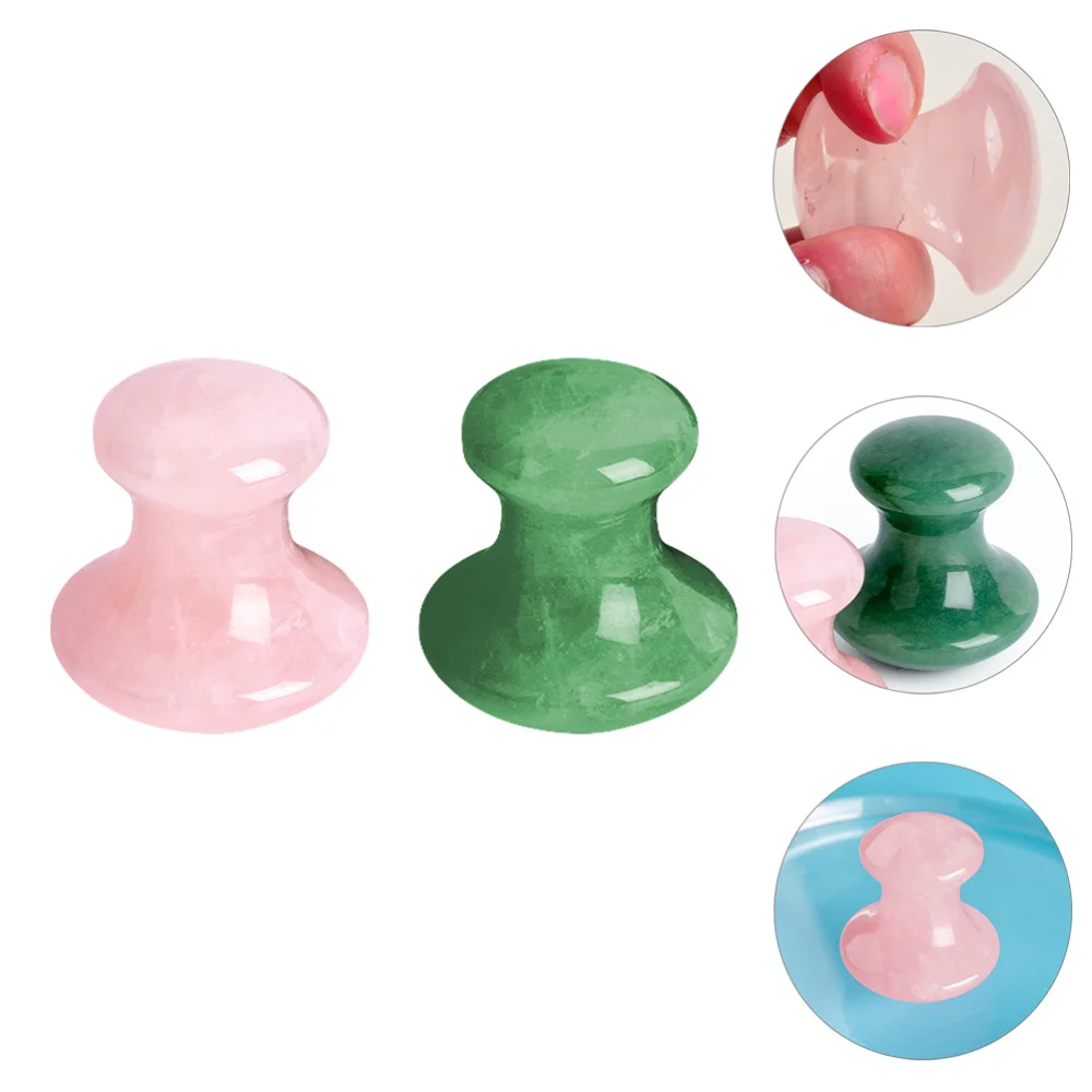 

2pcs Crystal Stones Facial Back Massaging Tools Scraping Boards