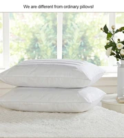 1pcs bedding pillow neck support pillow buckwheat nine hole cotton core comfortable down plush dual use pillow