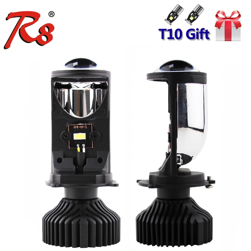 R8 2 шт./компл. H4 9003 Hi/короче спереди и длиннее сзади) луч светодиодный мини проектор