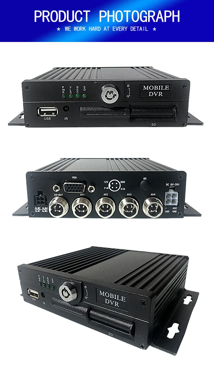 HYFMDVR AHD MDVR 4CH 720 P/1080 P Мобильный DVR H.264 транспорт Автобус Грузовик sd видеорегистратор