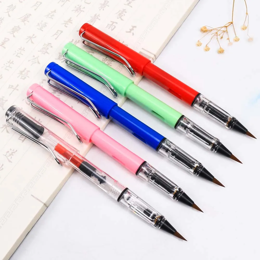 Ручка кисть для каллиграфии пластик большой выбор цветов|Кисти рисования| |