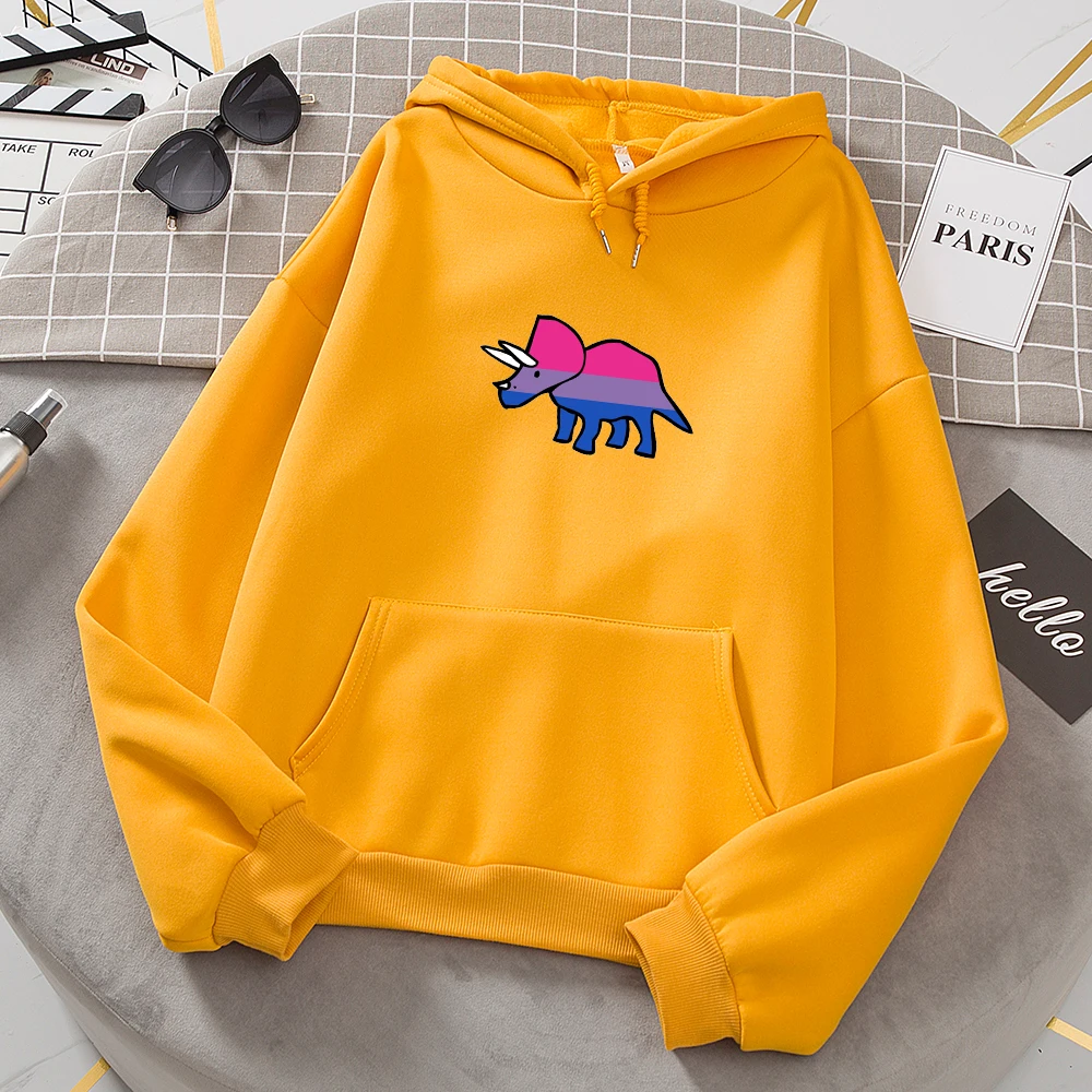 Осенне-зимняя женская толстовка большого размера с принтом динозавра забавные