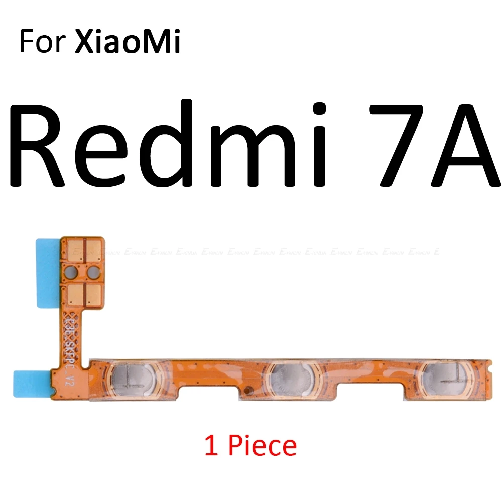 Гибкий кабель с кнопкой включения и выключения для Xiaomi mi 9T 9 8 SE A1 A2 Lite Red mi Note 7 6 5 Pro 7A 6A S2 PocoPhone F1 - Цвет: For Redmi 7A