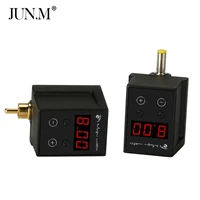 newest wireless power supply mini tattoo power rcadc connector tattoo supplier for tattoo pen machine free shipping