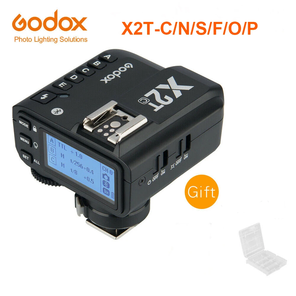 

Godox X2 X2T-C X2T-N X2T-S X2T-F X2T-O X2T-P TTL 1/8000s HSS Wireless Flash Trigger for Canon Nikon Sony Fuji Olympus Pentax