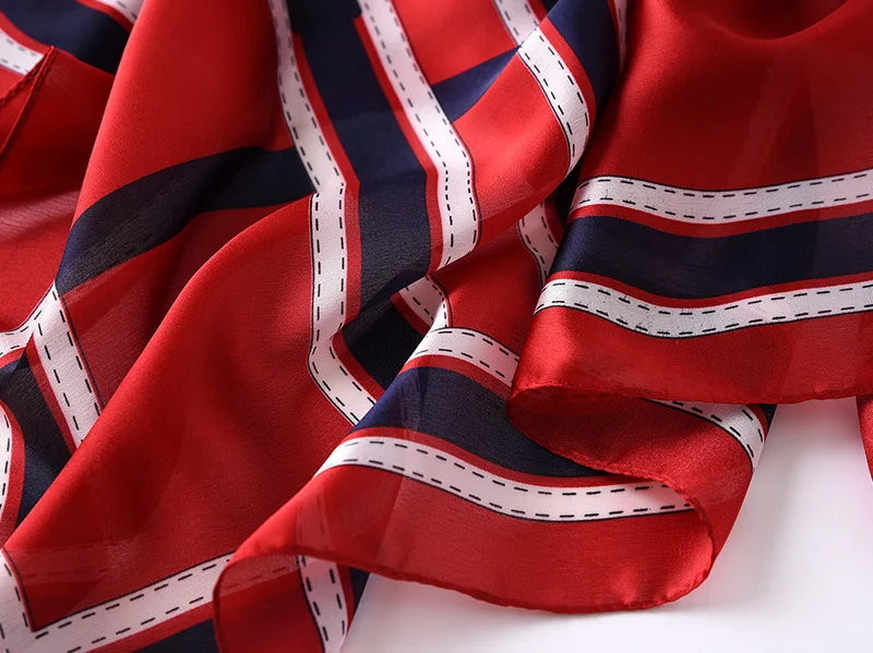 

Large Silk Scarf Women Shawl Wraps Pashmina Bandana Plaid Neck Warm Spring Summer Scarves Bufanda Hijab Beach Stoles