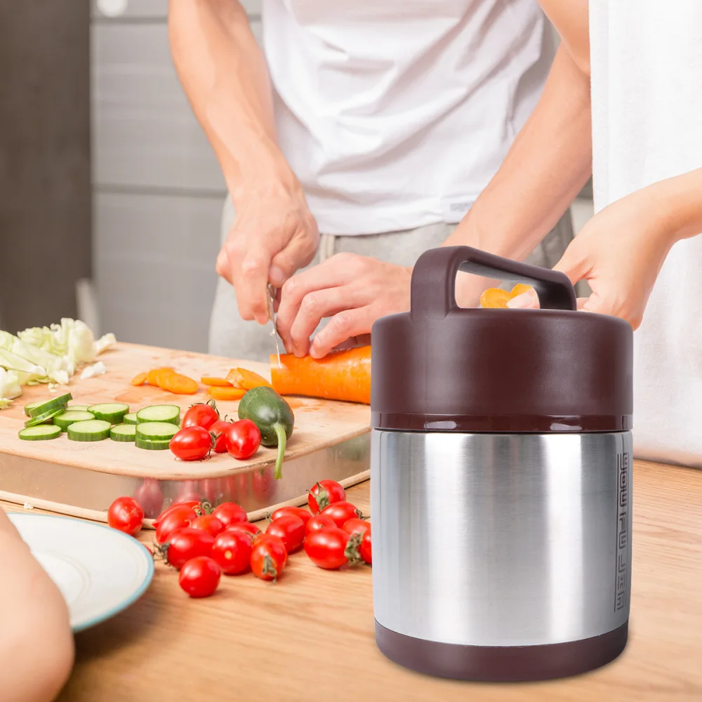 

1.6L Portable Large Capacity Vacuum Stainless Steel Double Layers Insulation Food Storage Container