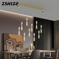 gold black modern led chandeliers lighting for living dining room kitchen decor hanging lighting pendant chandelier ac 110v 220v