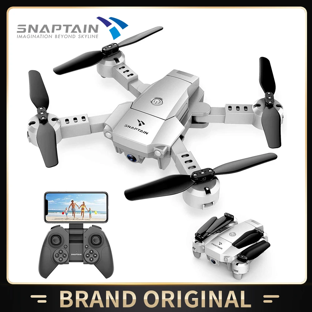 Складной мини Дрон SNAPTAIN AA10MQ с HD камерой 720P FPV Wi Fi Радиоуправляемый квадрокоптер