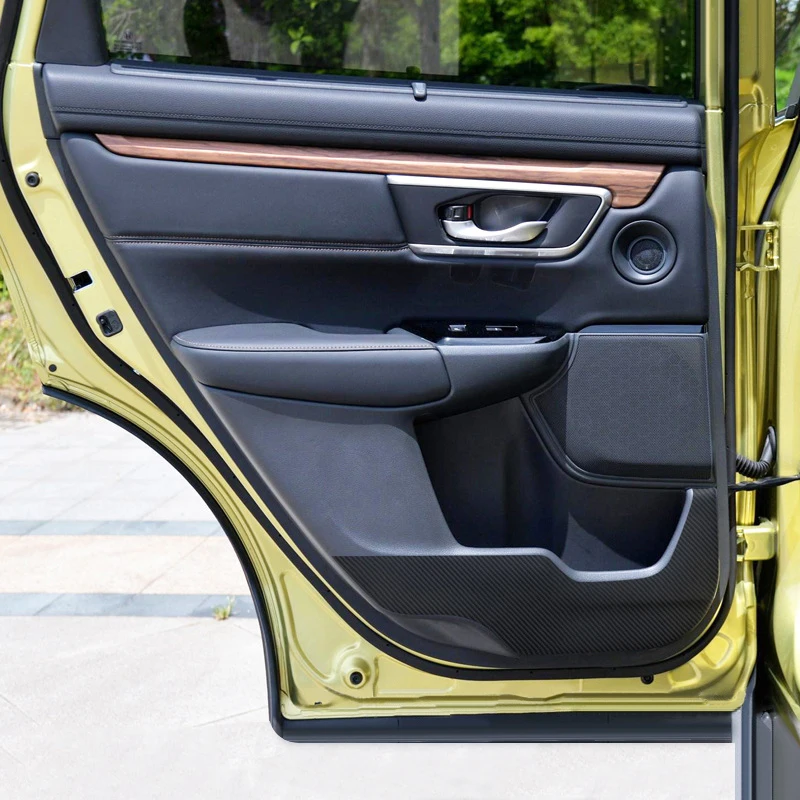 4 шт. углеродного волокна наклейки автомобильные аксессуары для Honda CR-V таможенный