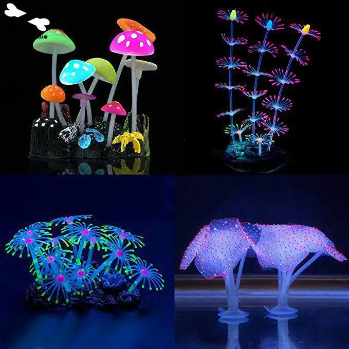 Имитация кораллового светящегося эффекта искусственное растение аквариумное