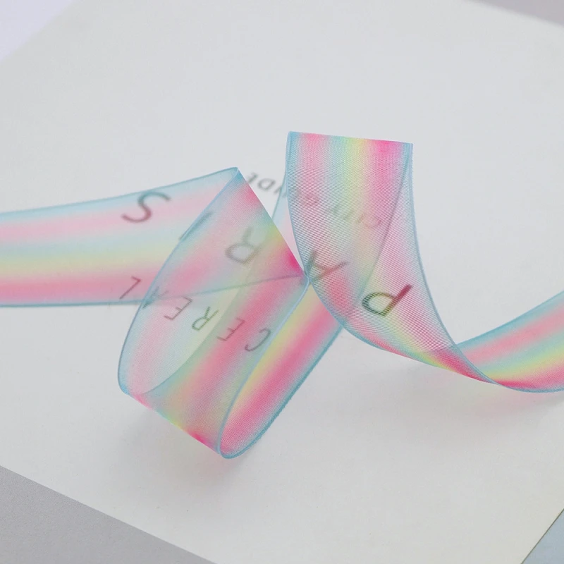 9 м/рулон с фокусным расстоянием 25 мм лента из органзы бант для волос свадьбы