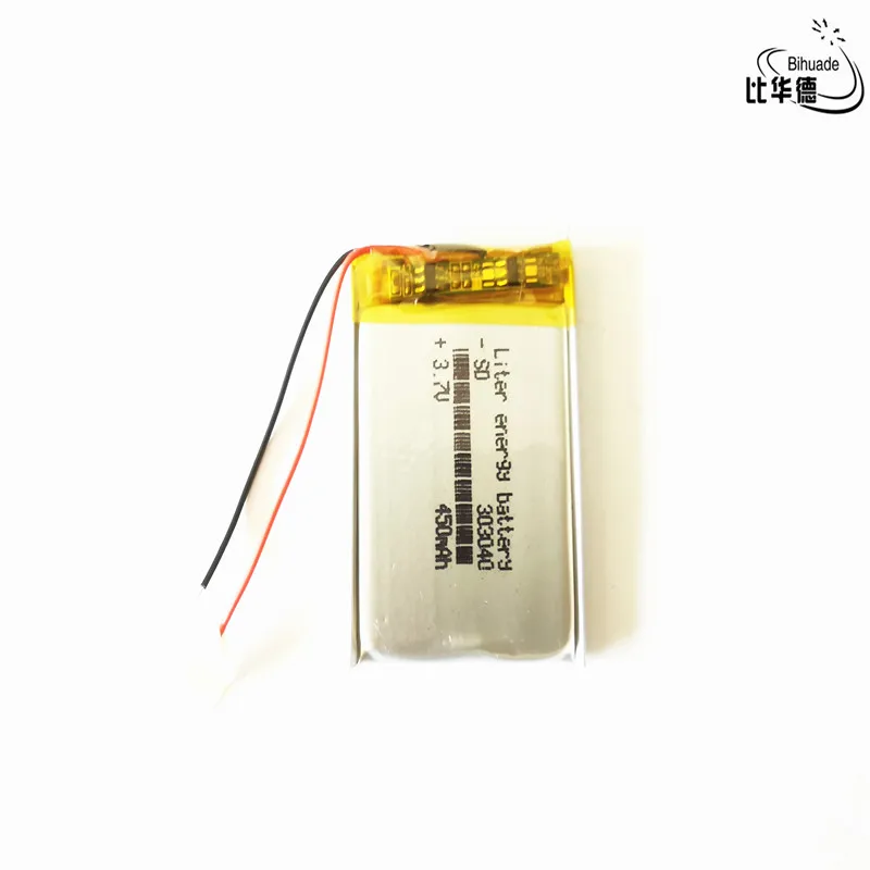 MP3, MP4 gps тонкий маленький игрушечный аккумулятор 303040 полимерная аккумуляторная батарея 450mah литий-ионные батареи